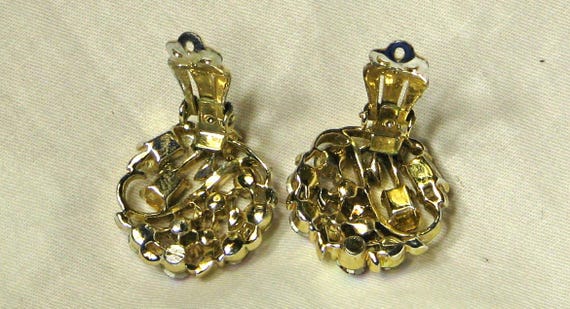 LISNER Multi-Colored Rhinestone Earrings - image 4