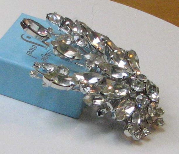 Vintage Retro Weiss Spray Brooch Pin - image 3