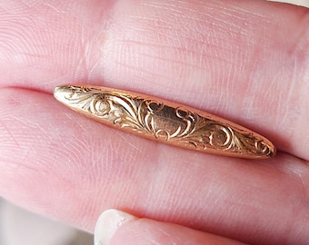 Vintage Edwardian Gold Filled Textured Scatter Lingerie Pin