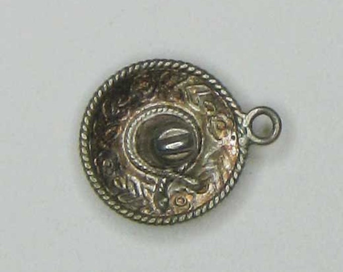 Sterling Silver Mexican Sombrero Charm Pendantp