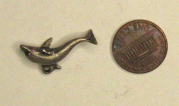 Sterling Silver Dolphin Charm Pendant - image 2