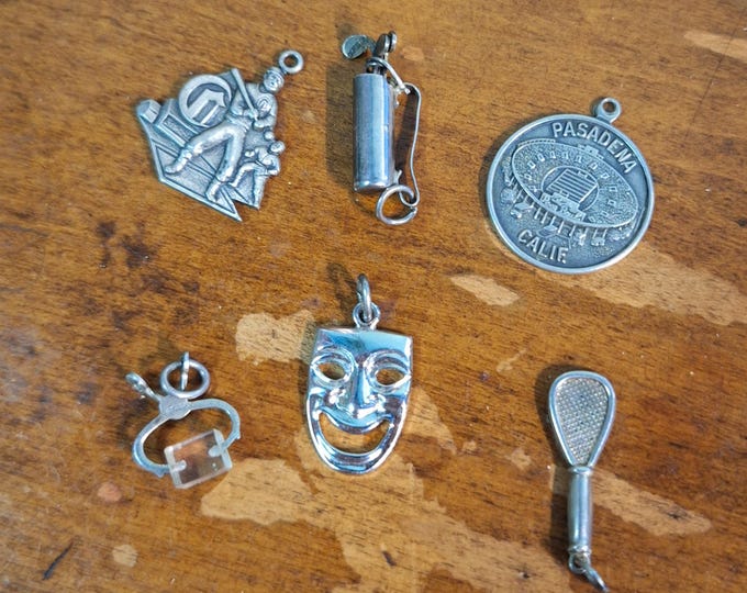 Vintage Sterling Silver Misc Recreational Charms