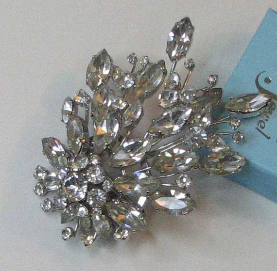 Vintage Retro Weiss Spray Brooch Pin - image 1