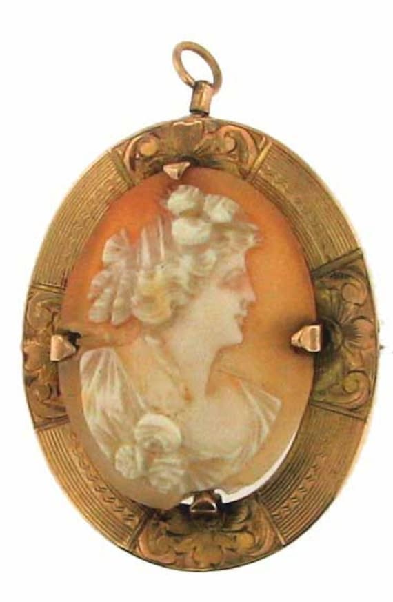 vintage victorian cameo - Gem