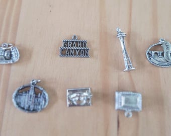 Sterling Silver Charms United States Monuments Historic Places