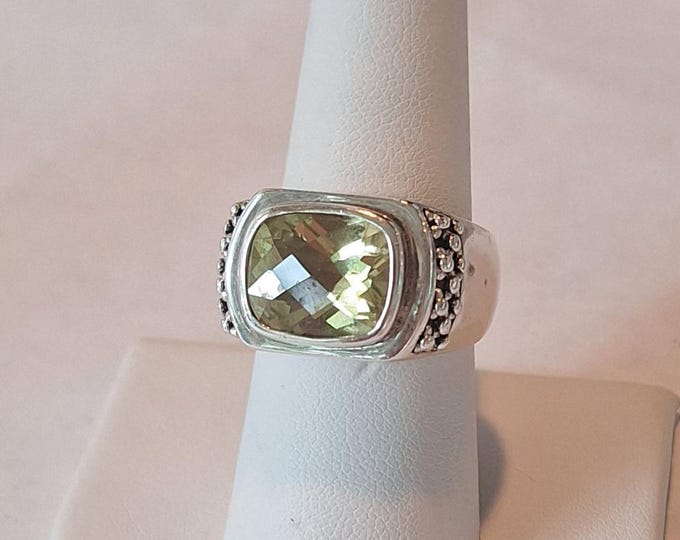 Michael Dawkins Sterling Silver Citrine Ring