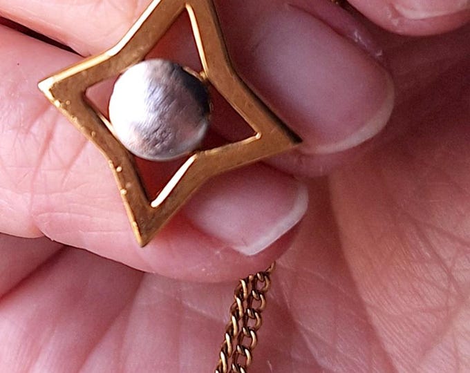 Vintage Crown Trifari Pendant and Chain