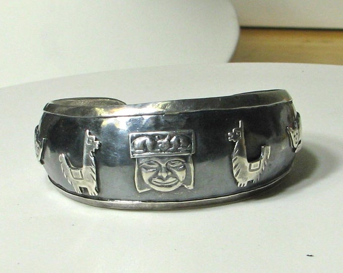 Sterling Silver Peruvian Cuff Bracelet