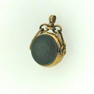 Vintage Victorian Bloodstone Rose Gold Watch Fob