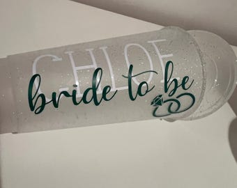 Personalised 24oz plastic cup and straw