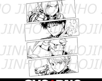Full Metal Alchemist SVG, Anime gesneden bestand, Anime vector en png