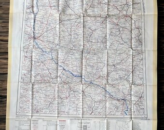 1953 GSGS Cloth Military Map Kyiv & Odessa Cold War RESTRICTED