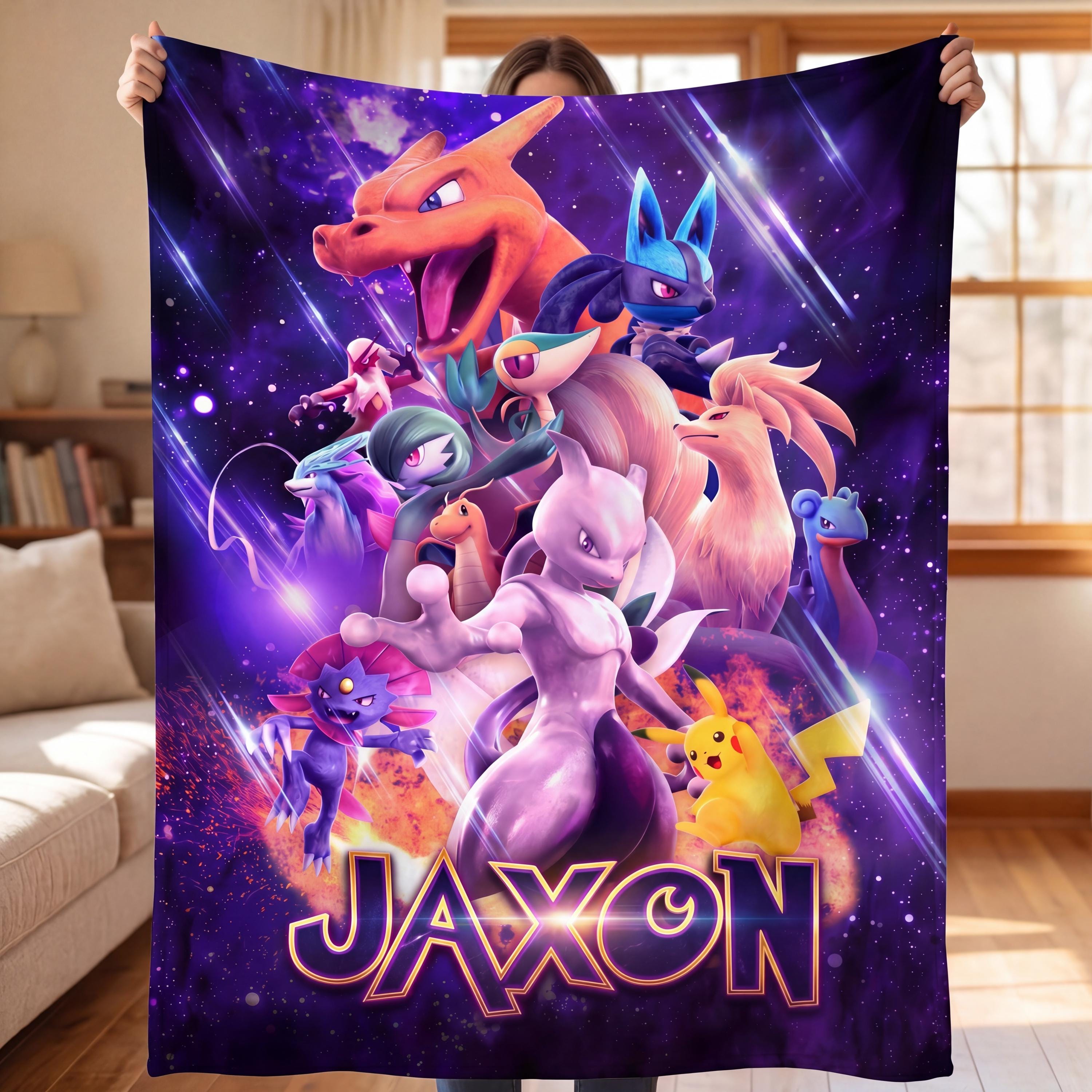 Personalized Charizard Blanket - Etsy