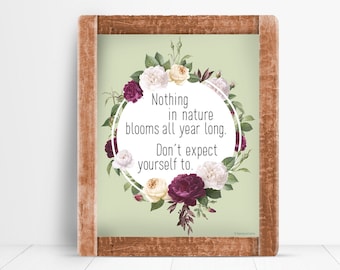 Print: Nothing blooms all year ...