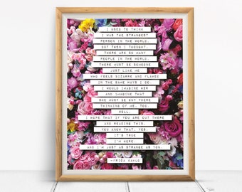 Print: I'm just as strange as you ...