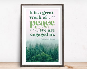 Print: A great work of peace ...