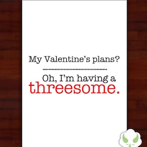 Carte de voeux: Un trio sur la Saint-Valentin-humour, amis, anti-valentine, crème glacée, liqueur
