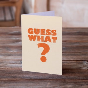 Greeting card - Guess what, Chicken butt - humor