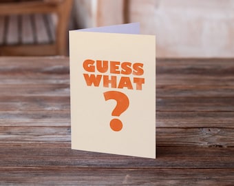 Greeting card - Guess what, Chicken butt - humor