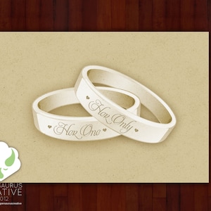 Cartão comemorativo: Her One, Her Only - casamento lésbico, casamento gay, casamento LGBT