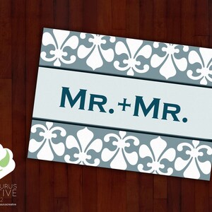 Tarjeta de felicitación: Sr. y Sr., que tiene un bonito anillo a ella, matrimonio gay, boda de LGBT