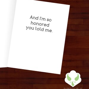 Greeting card: I'm so glad you came out LGBT image 2