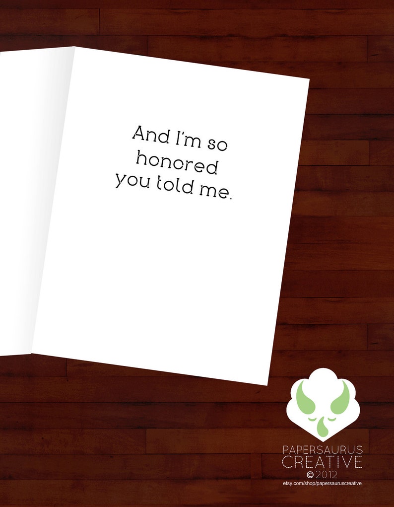 Greeting card: I'm so glad you came out LGBT image 2