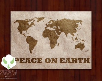 Holiday greeting cards - Peace on Earth - holiday, world, goodwill