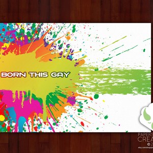 Tarjeta de felicitación: nació este gay — en blanco adentro, orgullo, LGBT