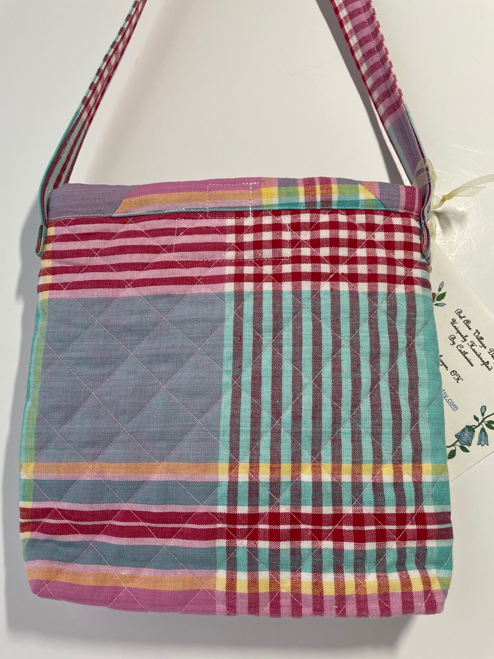 Girls Quilted Fabric Purse, Tote 6 X 8 Lightweight, Accessory