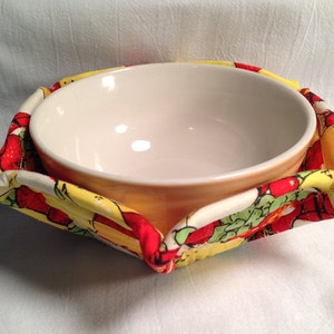 Microwave Bowl Cozy PDF Sewing Pattern: Quilted Potholder DIY (Digital Download)