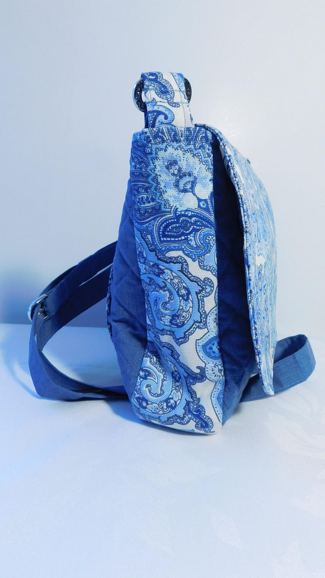 Crossbody Messenger Tote Bag PDF Sewing Pattern Small Etsy