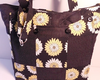 Patron de couture pour sac fourre-tout matelassé : fermeture à glissière, poches (téléchargement numérique PDF)