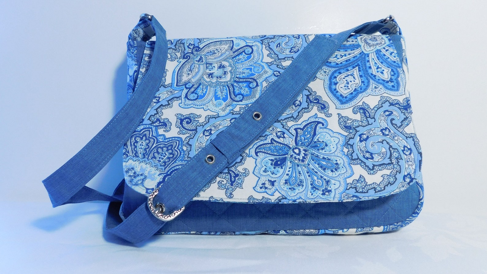 Crossbody Messenger Tote Bag PDF Sewing Pattern Small Etsy
