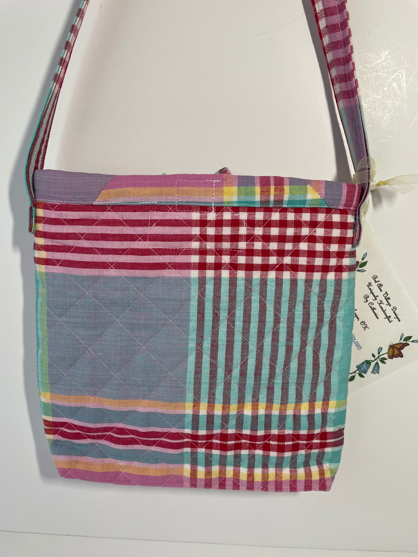 Girls Quilted Fabric Purse, Tote 6 X 8 Lightweight, Accessory