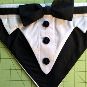 Sewing Pattern 2X Large Dog Pet Formal Wear Fits Neck Size 21 25 Tuxedo Bandana Wedding Pattern PDF digital files pattern and tutorials image 4