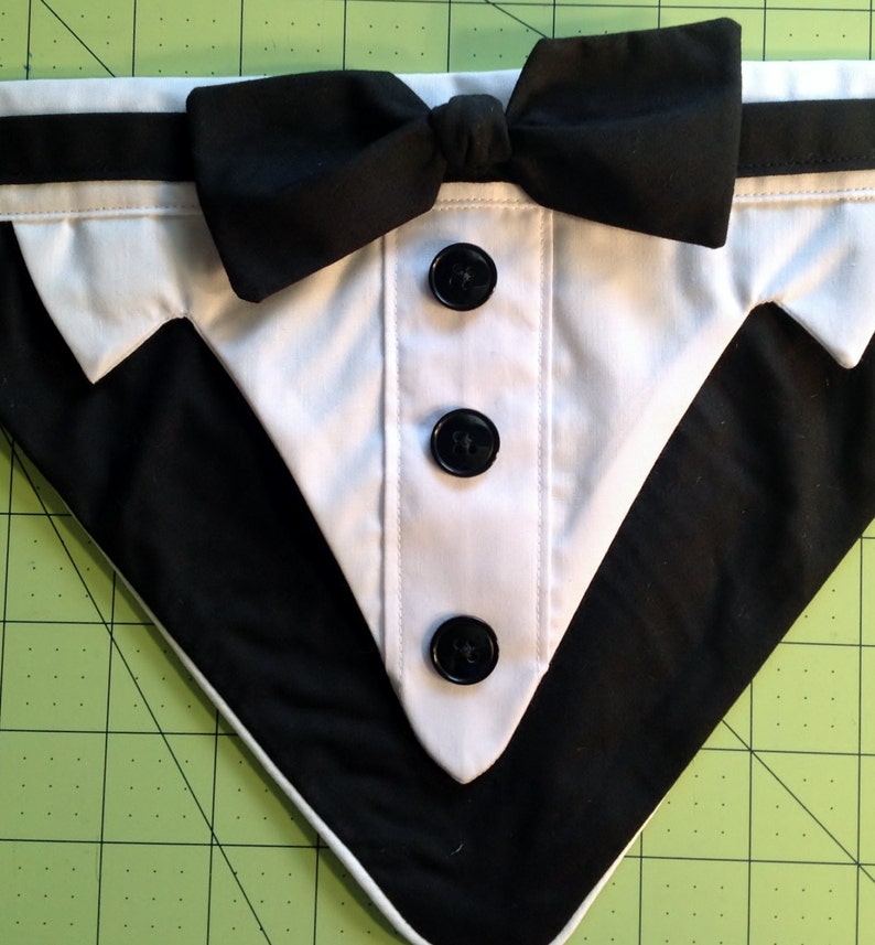 Sewing Pattern 2X Large Dog Pet Formal Wear Fits Neck Size 21 25 Tuxedo Bandana Wedding Pattern PDF digital files pattern and tutorials image 4