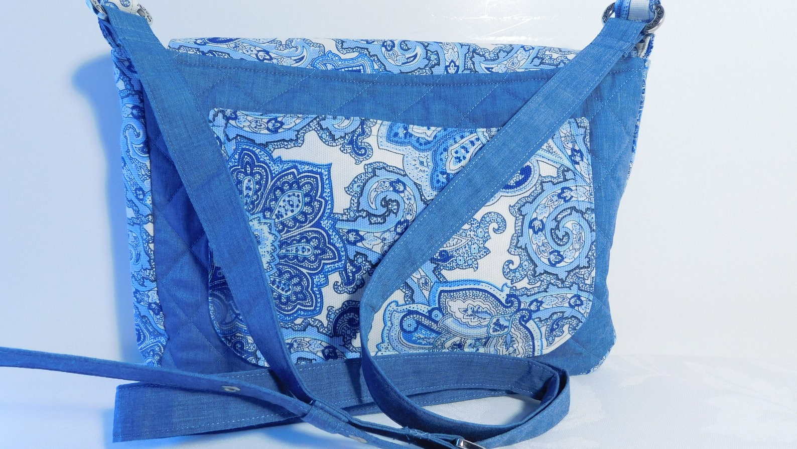 Crossbody Messenger Tote Bag PDF Sewing Pattern Small Etsy