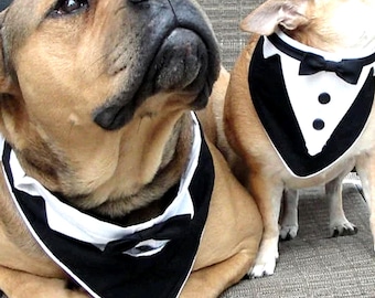 Dog Tuxedo Bandana Sewing Pattern: Pet Wedding Formal Wear (2X Large, PDF Pattern)