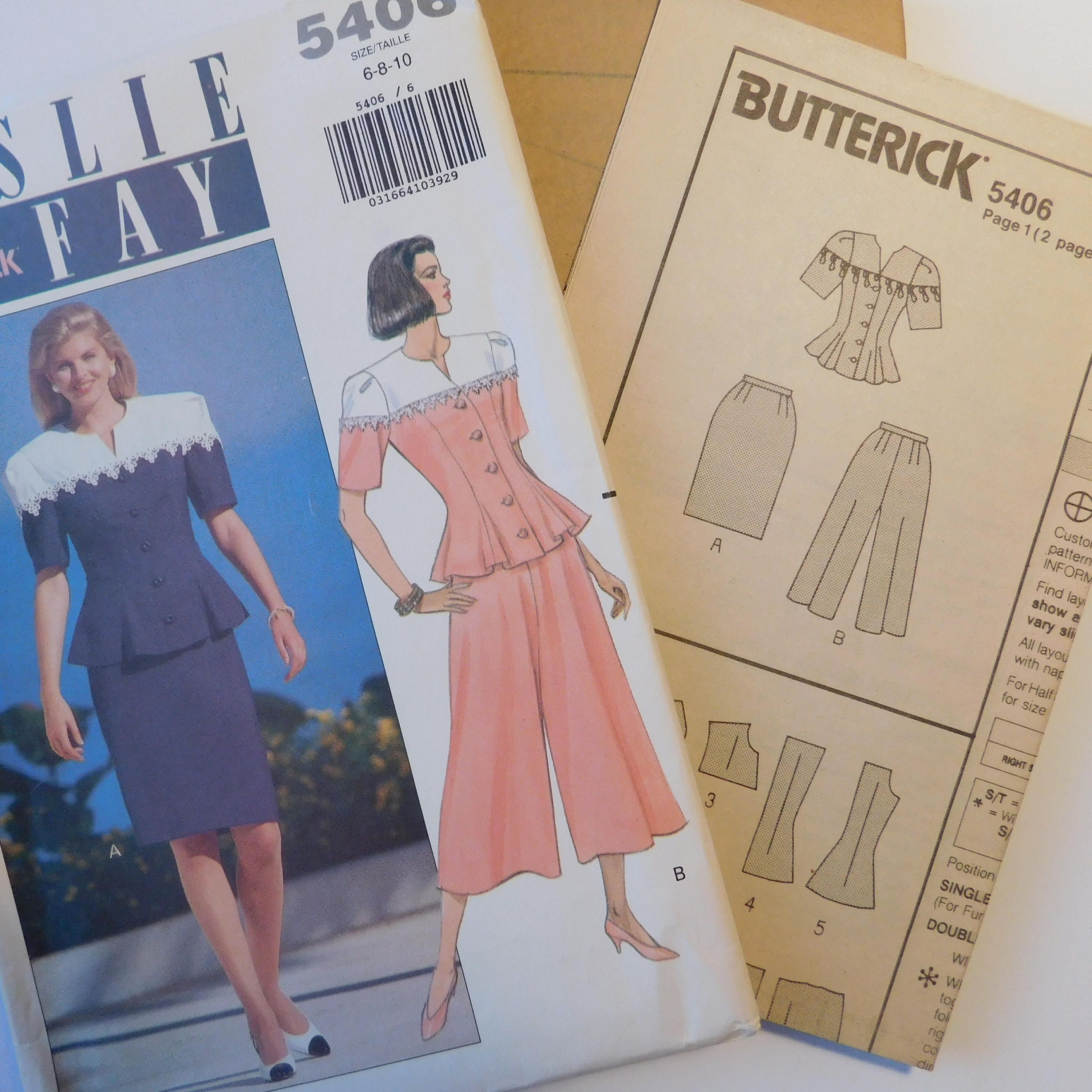 Leslie Fay for Butterick Classic Vintage Sewing Pattern 5406 | Etsy
