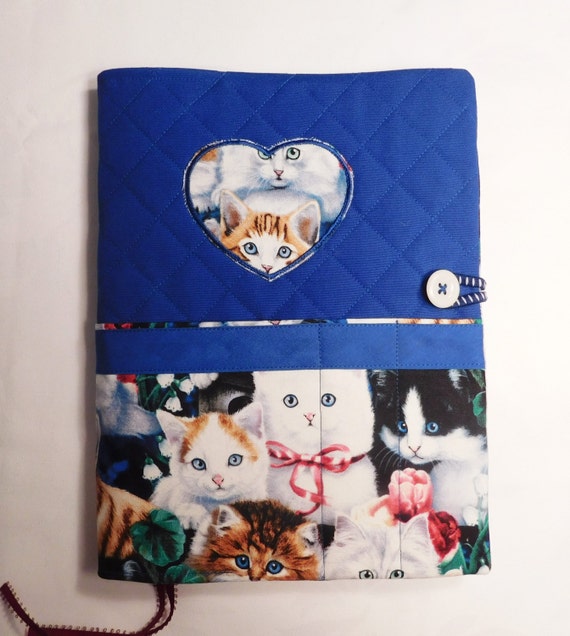 Cat Lovers Print Handmade Quilted Composition Book Cover DIY | Etsy