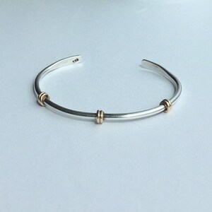 Sterling Cuff Bracelet with coils image 1