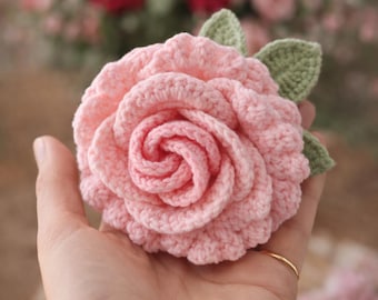 Crochet Rose Pattern PDF | Amigurumi Flower Bouquet, Valentine's Gift