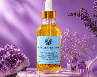 Hair Growth Serum – Rosemary, Jojoba & Fenugreek Scalp Oil, Herbal Hair Care, thickening, strengthening oil treatment for thinning hair