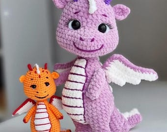 Crochet Dragon Amigurumi Pattern PDF | Fantasy Plush Toy Tutorial (Instant Download