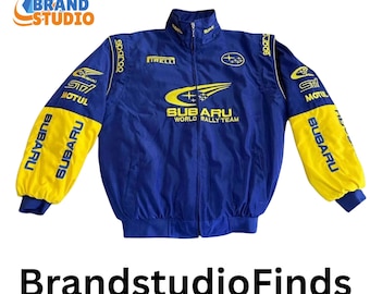 Retro F1 Racing Jacket Men Embroidered Cotton Motorsport Outerwear