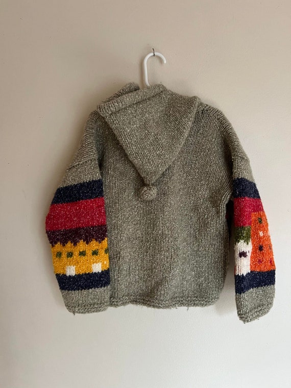 vintage handmade toddlers knit sweater - image 3
