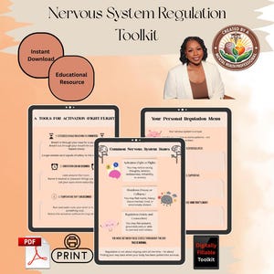 Nervous System Regulation Toolkit | Gentle, trauma-informed tools for emotional overwhelm | Created by a trauma-informed therapist