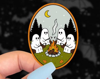 campfire ghosts sticker