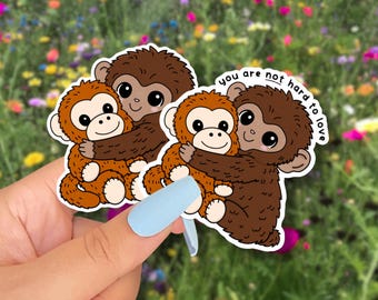 punch the monkey stickers // you are not hard to love